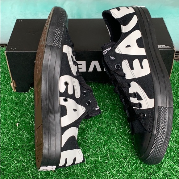 CONVERSE CTAS OX BLACK/WHITE/BLACK MEN’S - Picture 1 of 5